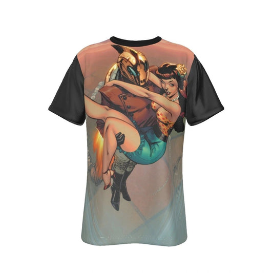 ROCKETEER PINUP ALL OVER PRINT SHIRT AND TANK