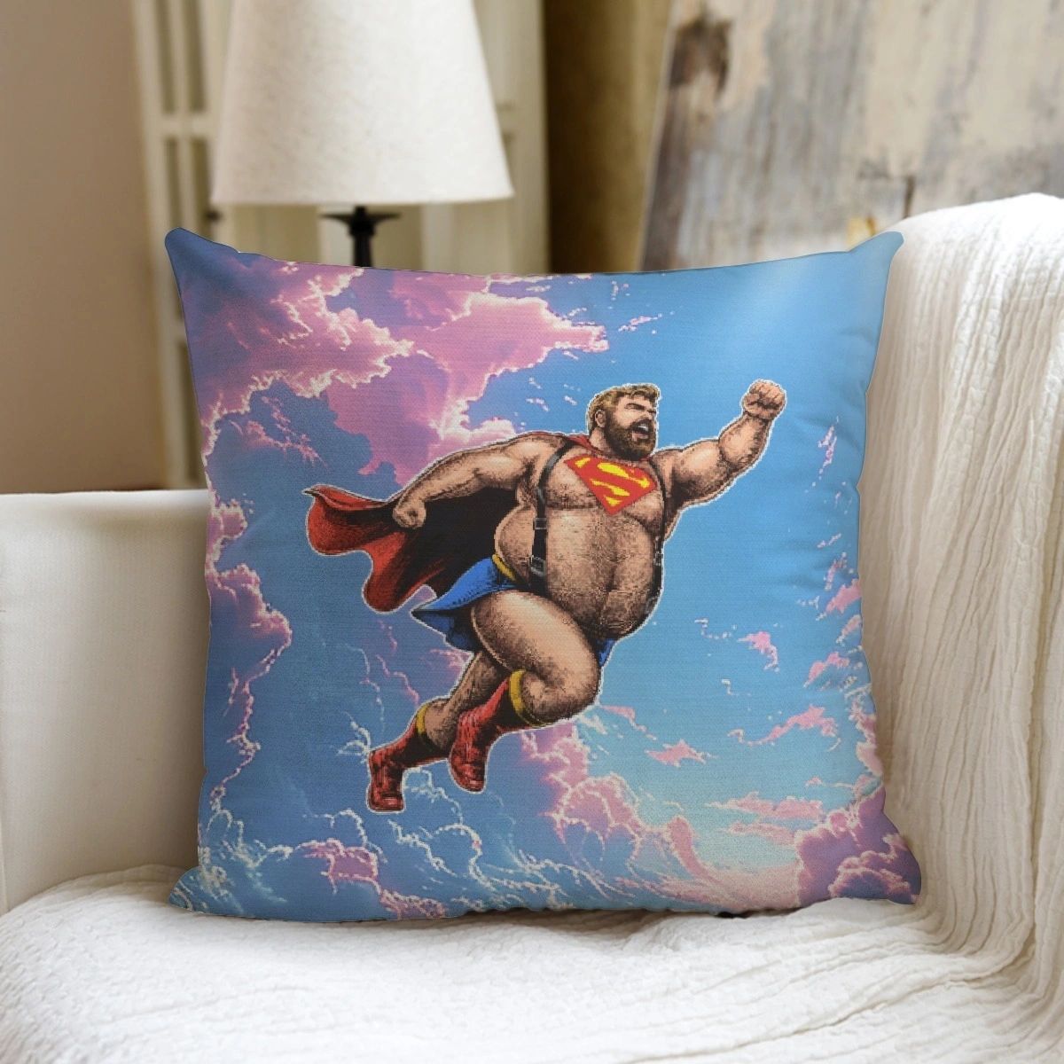 SUPER-GRRR Ready Pillow including pillow inserts (STUFFED)