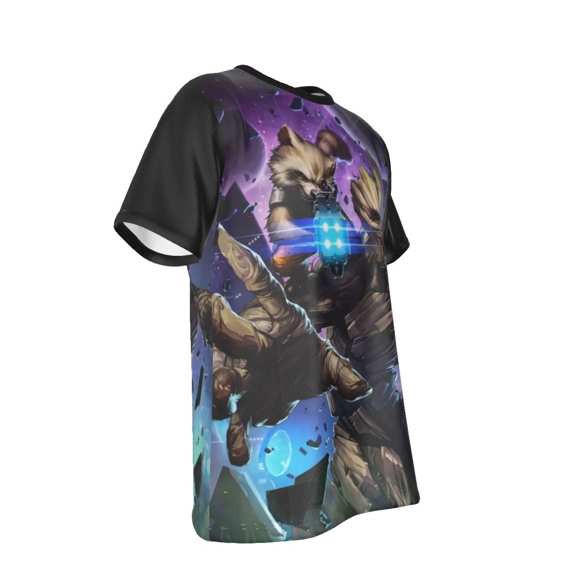 ROCKET RACCOON AND GROOT ALL OVER PRINT SHIRT AND TANK