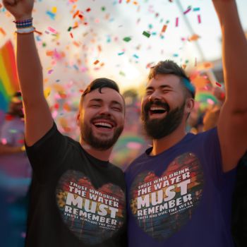 STONEWALL TRIBUTE :HE WHO DRINKS" ON COTTON