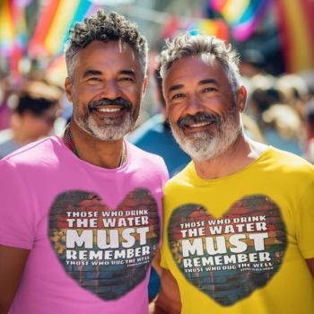 STONEWALL TRIBUTE :HE WHO DRINKS" ON COTTON