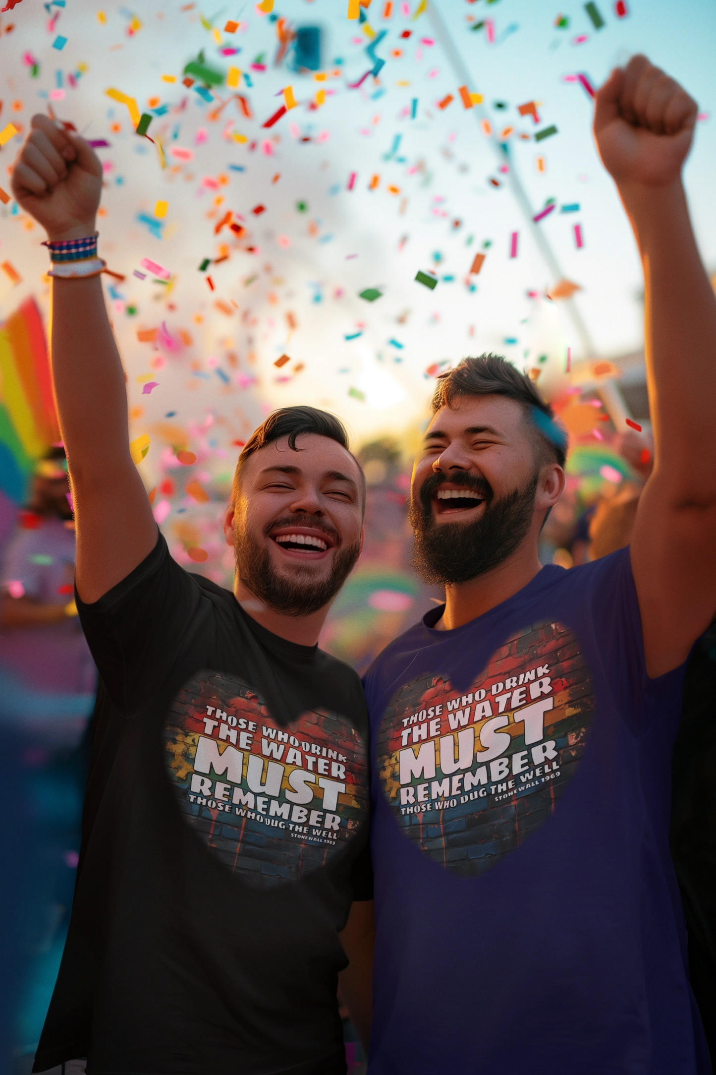 STONEWALL TRIBUTE :HE WHO DRINKS" ON COTTON