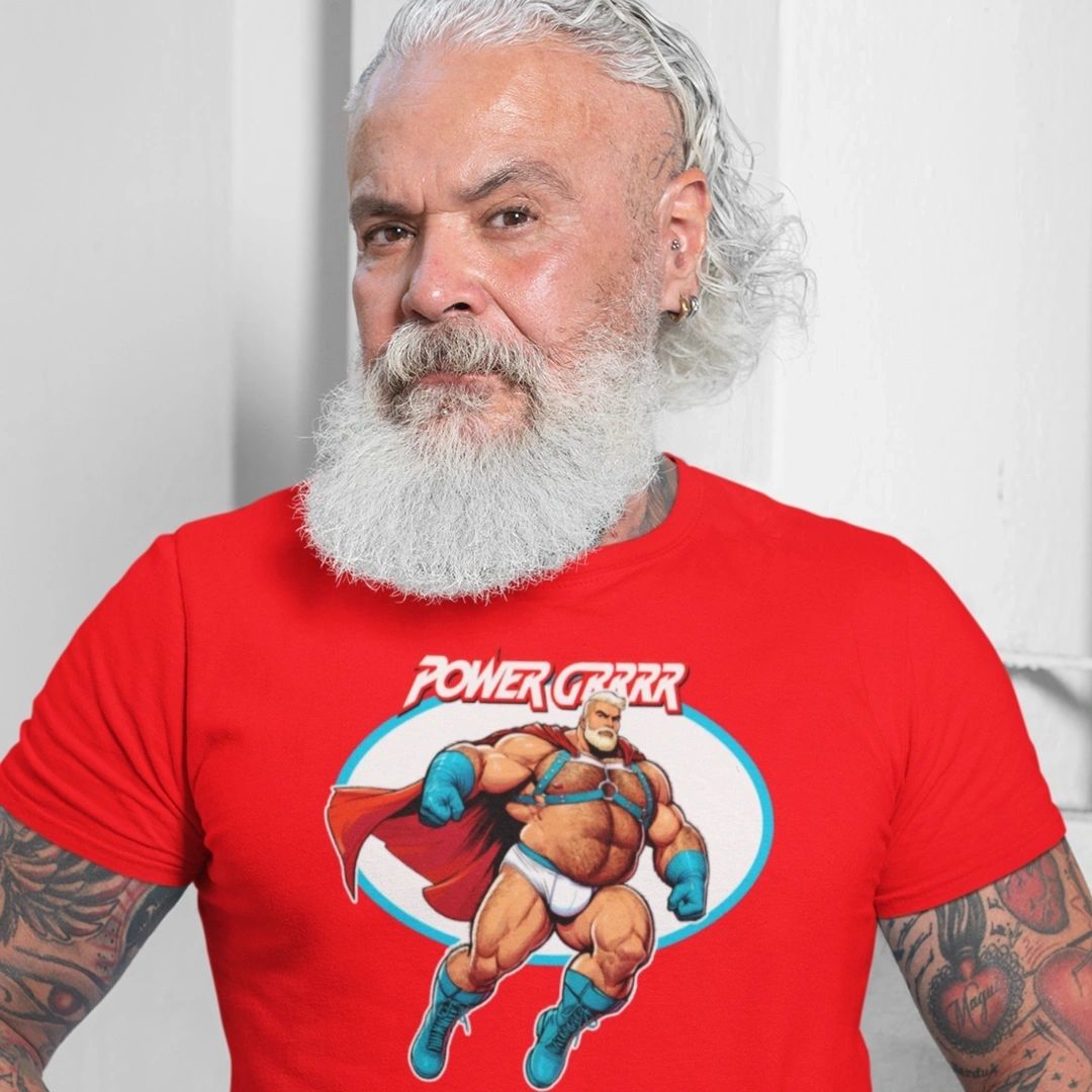 POWER-GRRR OF THE SUPERGRRRS SERIES ON COTTON