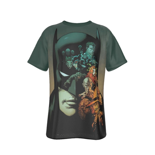 BATMANS COWL VILLAINS ALL OVER PRINT SHIRT AND TANK