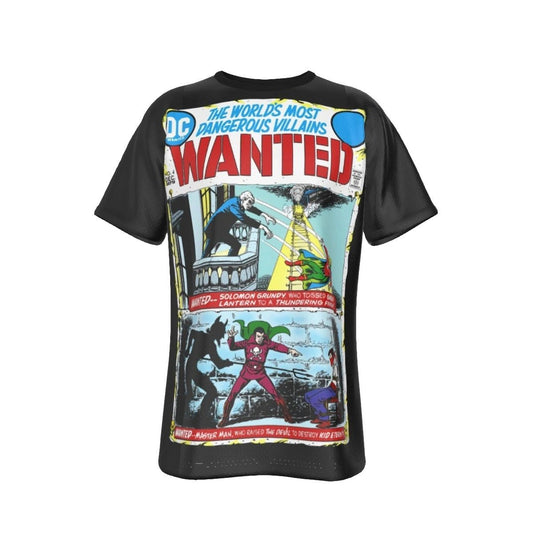 WANTED DC VILLAINS 4 ALL OVER PRINT SHIRT AND TANK