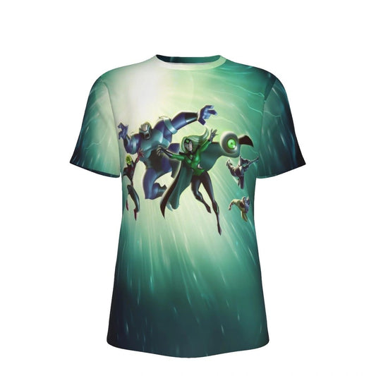 FATAL FIVE ANIMATED CELL ALL OVER PRINT SHIRT AND TANK