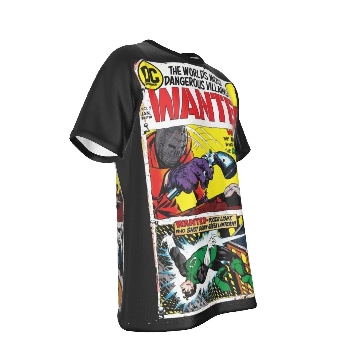 WANTED DC VILLAINS 5 ALL OVER PRINT SHIRT AND TANK