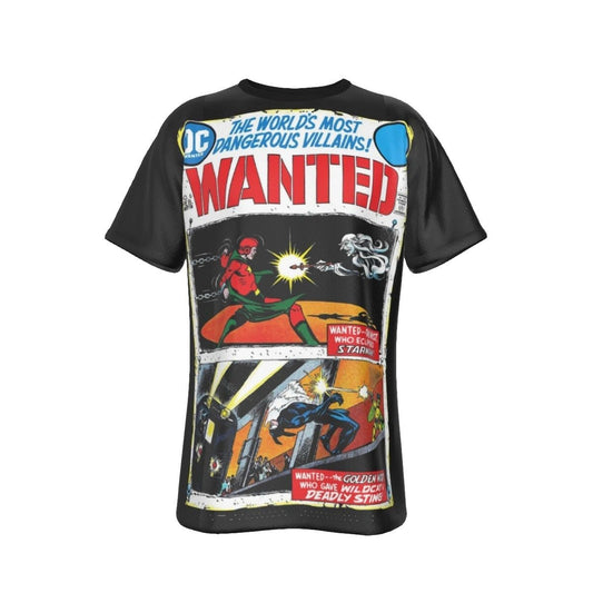WANTED DC VILLAINS 6 ALL OVER PRINT SHIRT AND TANK