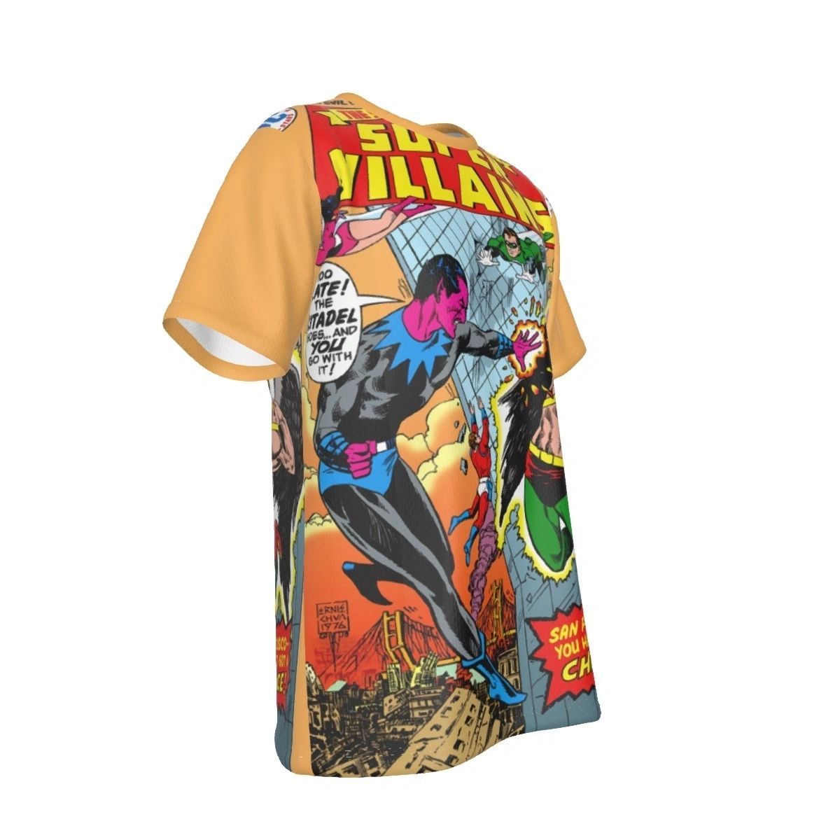 SECRET SOCIETY OF SUPER VILLAINS 5 ALL OVER PRINT SHIRT AND TANK