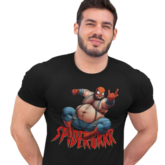 SPIDER-GRRR OF THE SUPERGRRRS SERIES ON COTTON