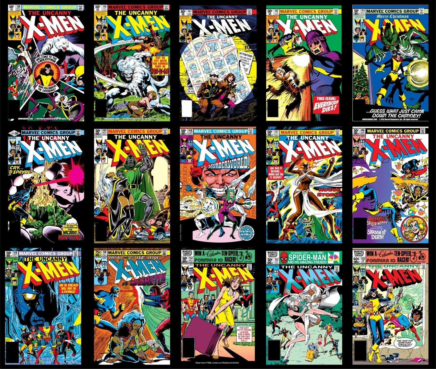 XMEN VOLUME 1 COVERS (YOUR CHOICE)