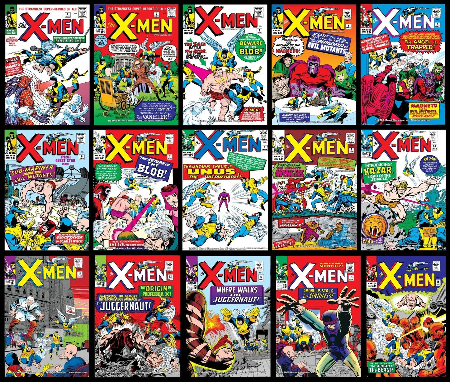 XMEN VOLUME 1 COVERS (YOUR CHOICE)