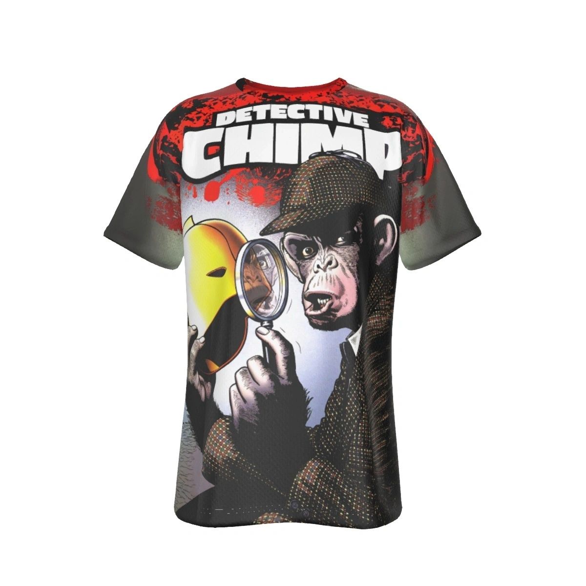 DETECTIVE CHIMP ALL OVER PRINT SHIRT AND TANK