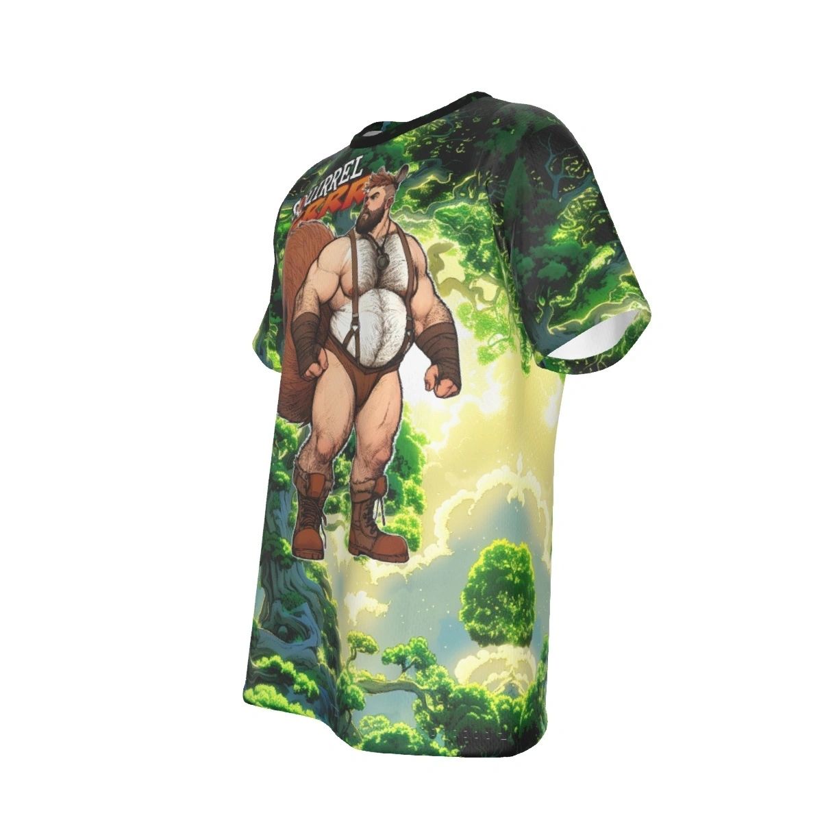 SQUIRREL-GRRR ALL OVER PRINT SHIRT AND TANK -OF THE SUPERGRRRS SERIES