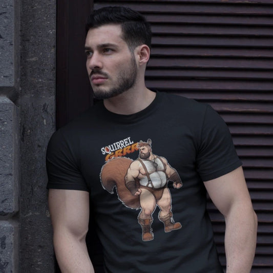 SQUIRREL-GRRR OF THE SUPERGRRRS SERIES ON COTTON