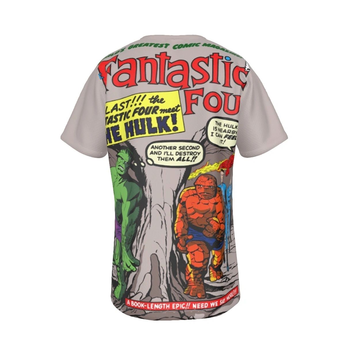 FANTASTIC FOUR 12 ALL OVER PRINT SHIRT AND TANK - SECRET SALE WITH HULK