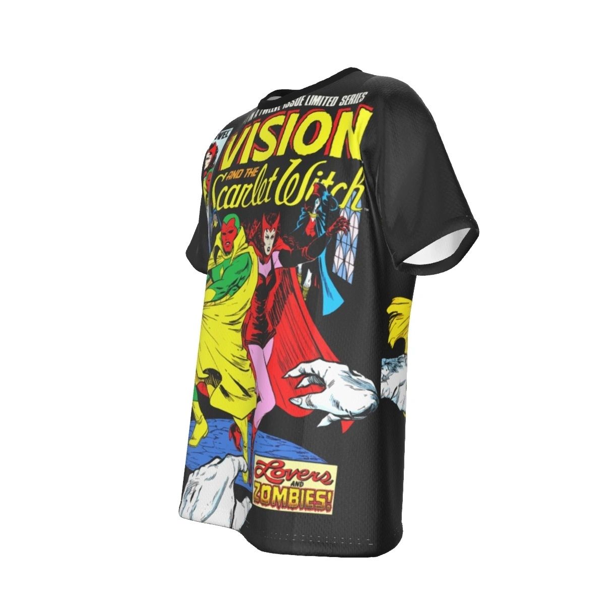THE VISION AND SCARLET WITCH 1 COVER ALL OVER PRINT SHIRT AND TANK
