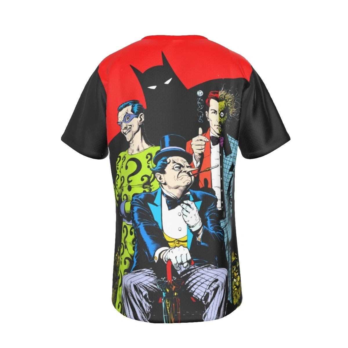 SECERT ORIGINS 1 ALL OVER PRINT SHIRT AND TANK - TWO-FACE - RIDDLER - PENGUIN