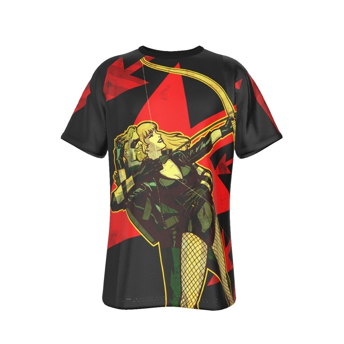 GREEN ARROW BLACK CANARY ALL OVER PRINT SHIRT AND TANK