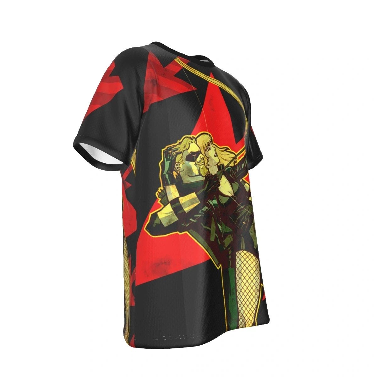 GREEN ARROW BLACK CANARY ALL OVER PRINT SHIRT AND TANK