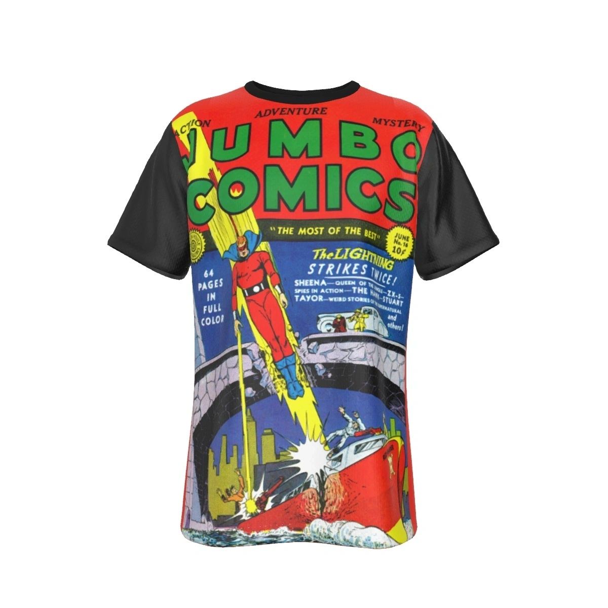 JUMBO COMICS 16 ALL OVER PRINT SHIRT AND TANK