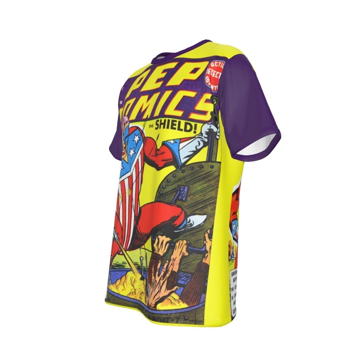 PEP COMICS 2 ALL OVER PRINT SHIRT AND TANK - THE SHEILD