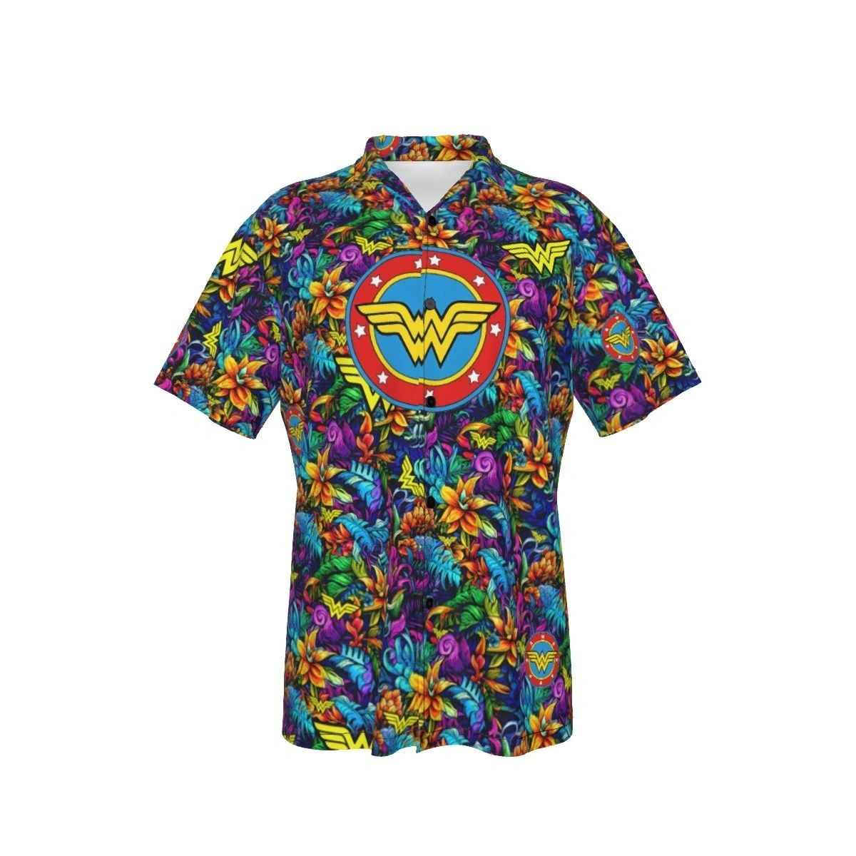 WONDER WOMAN HAWAIIAN SHIRT - ALL OVER PRINT