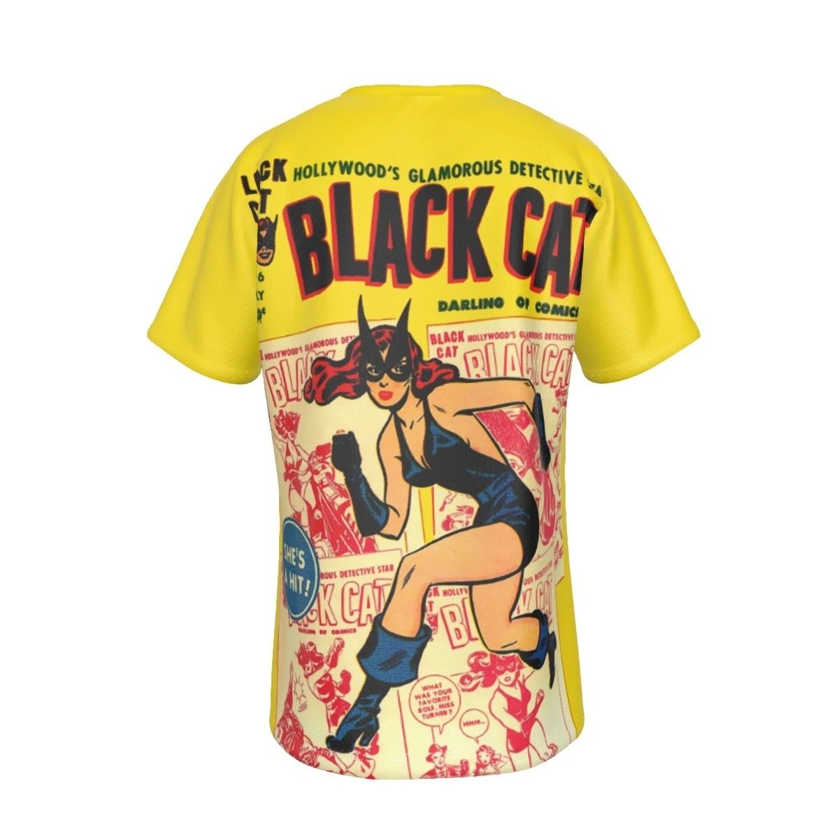 BLACK CAT COMICS 6 ALL OVER PRINT SHIRT AND TANK