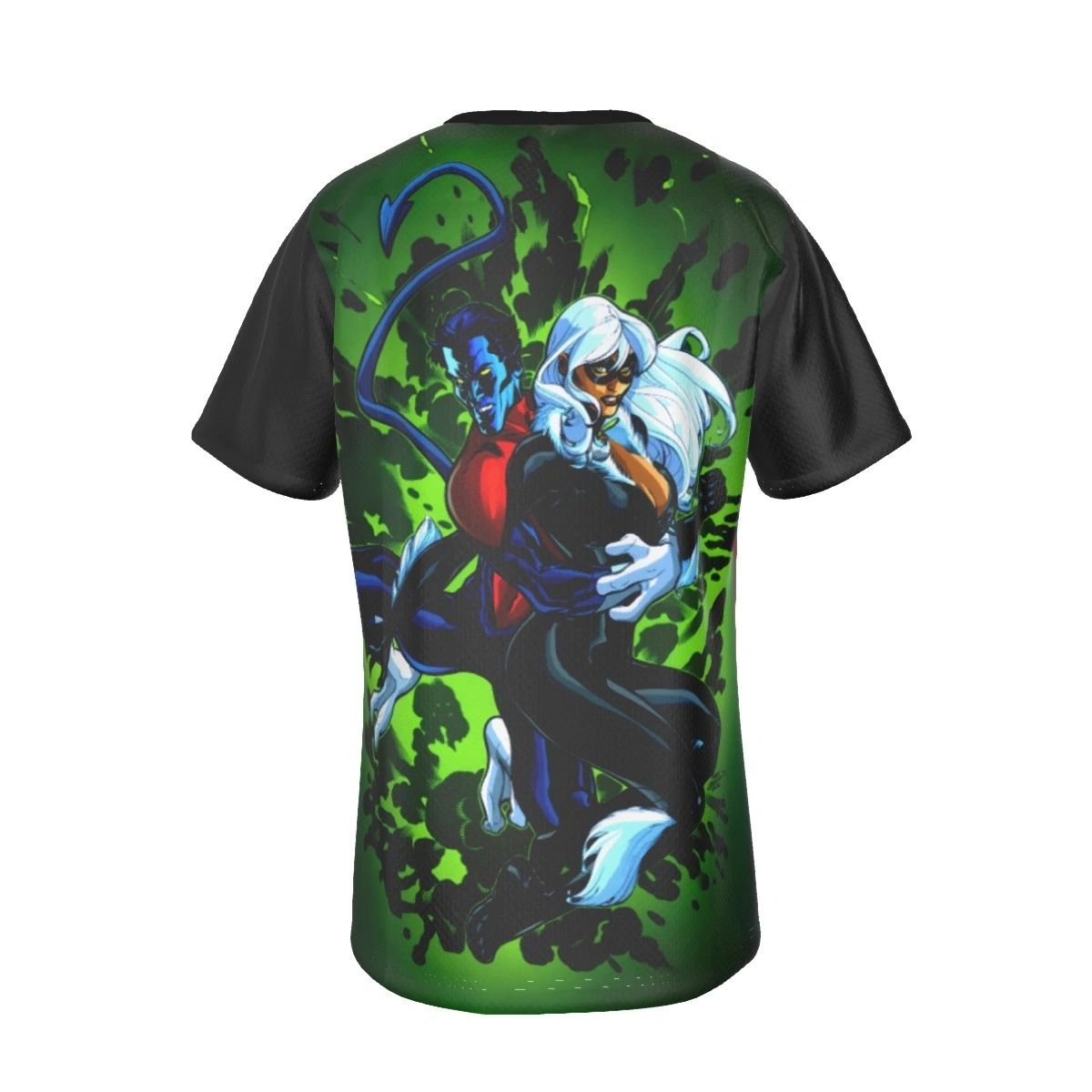 BLACK CAT WITH WOLVERINE/NIGHTCRAWLER ALL OVER PRINT SHIRT AND TANK