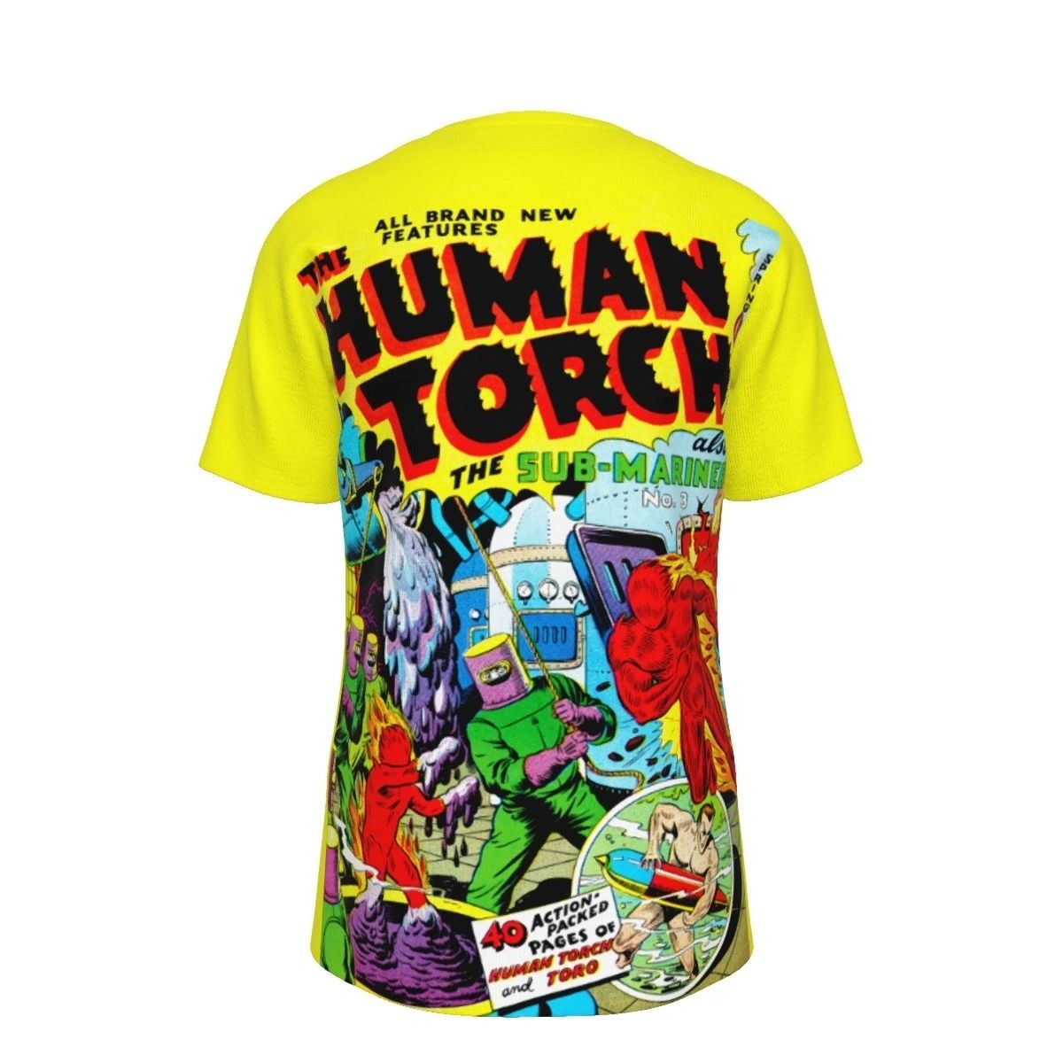HUMAN TORCH 3 ALL OVER PRINT SHIRT AND TANK
