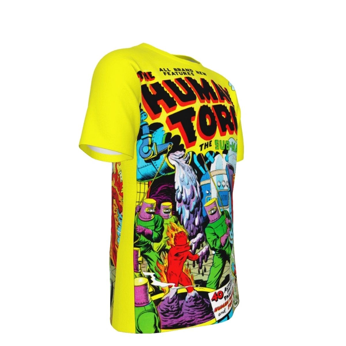 HUMAN TORCH 3 ALL OVER PRINT SHIRT AND TANK