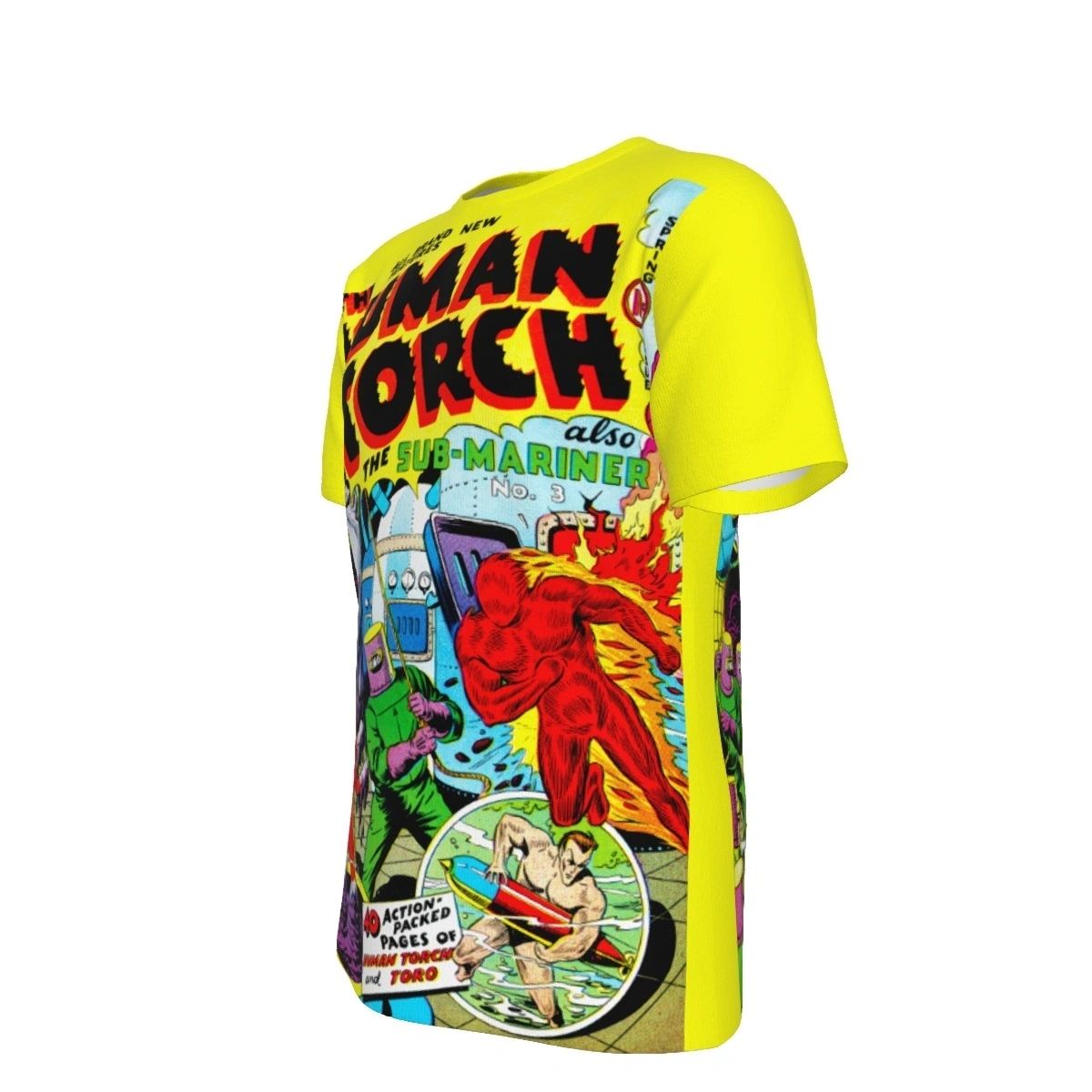 HUMAN TORCH 3 ALL OVER PRINT SHIRT AND TANK