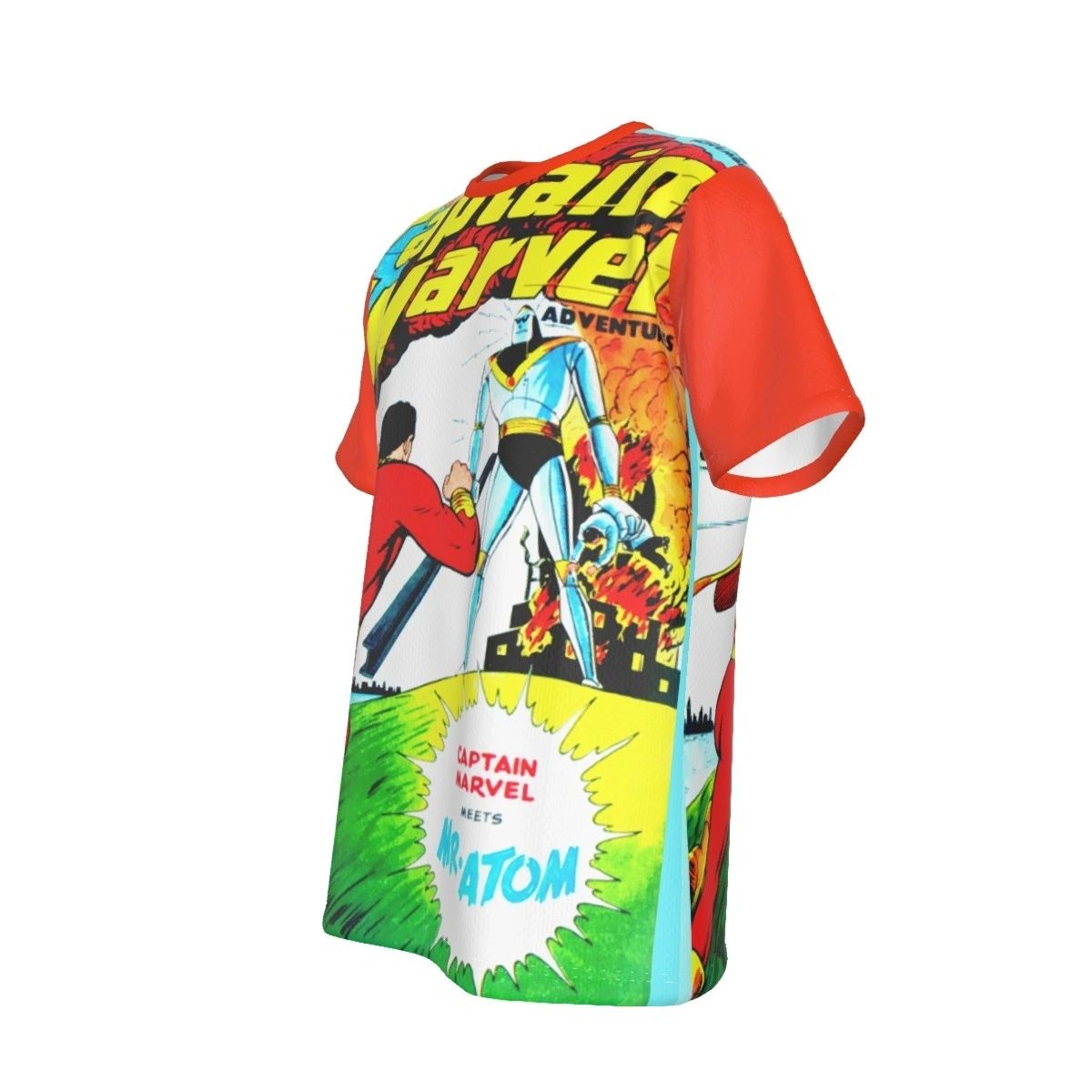 CAPTAIN MARVEL ADVENTURES 78 ALL OVER PRINT SHIRT AND TANK -OTO BINDER - MR ATOM