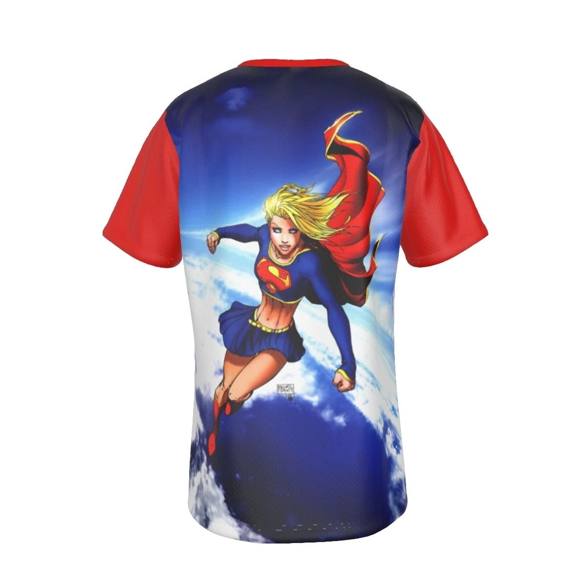 SUPER GIRL IN SUPERMAN BATMAN 13 ALL OVER PRINT SHIRT AND TANK - MICHAEL TURNER ART