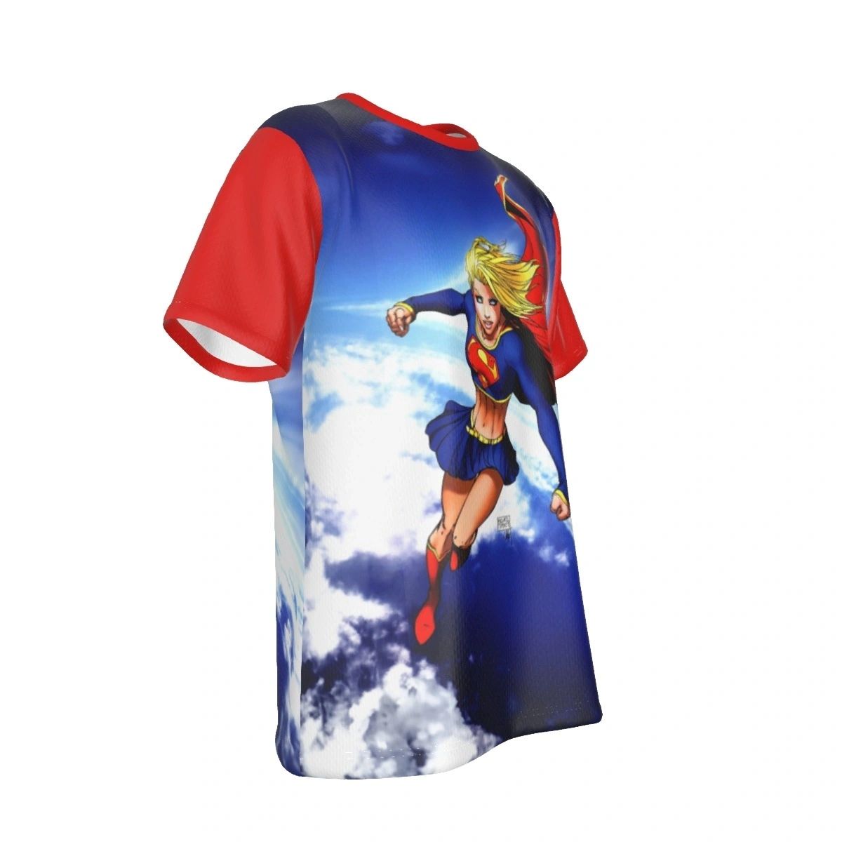 SUPER GIRL IN SUPERMAN BATMAN 13 ALL OVER PRINT SHIRT AND TANK - MICHAEL TURNER ART