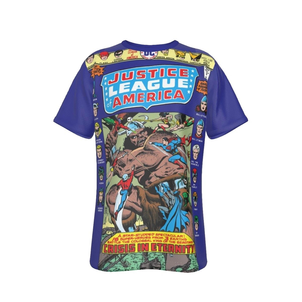 JLA 135 ALL OVER PRINT SHIRT AND TANK - MICHAEL TURNER ART - KING KULL OTO BINDER