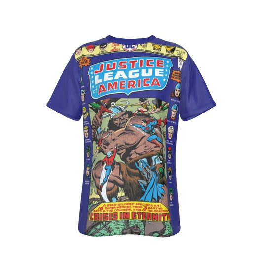 JLA 135 ALL OVER PRINT SHIRT AND TANK - MICHAEL TURNER ART - KING KULL OTO BINDER