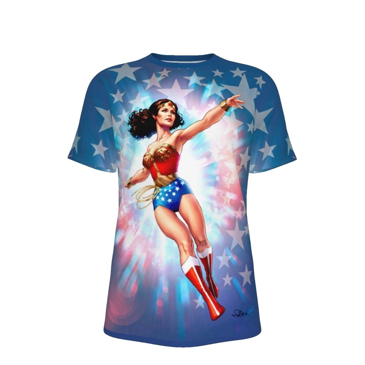 WONDER WOMAN WW77 ALL OVER PRINT SHIRT AND TANK