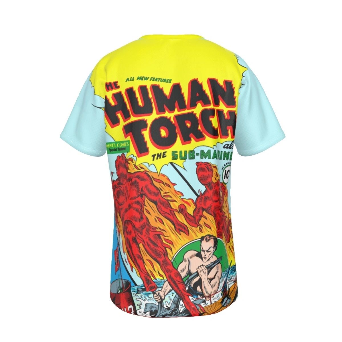 HUMAN TORCH 2 ALL OVER PRINT SHIRT AND TANK