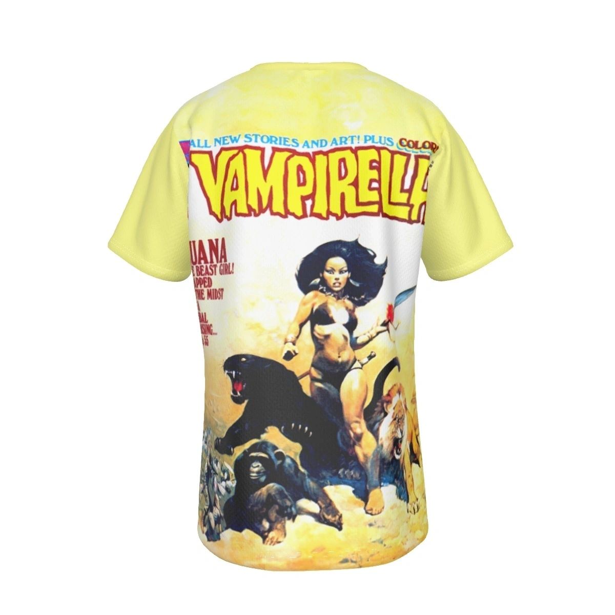 VAMPIRELLA 31 ALL OVER PRINT SHIRT AND TANK -FRANK FRAZETTA ART