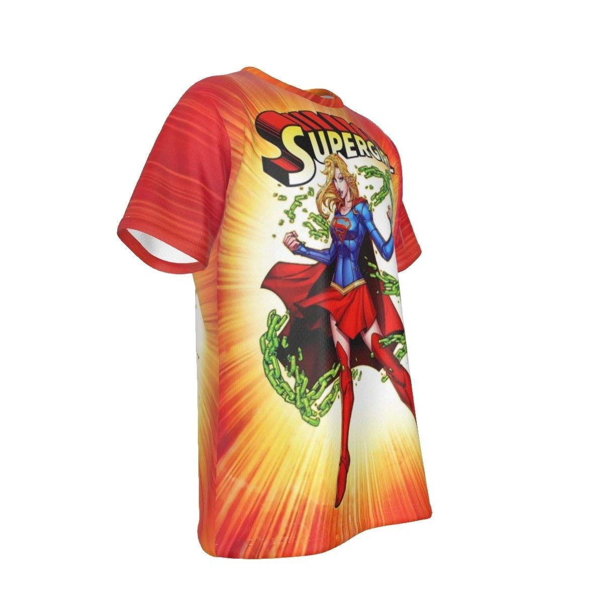 SUPERGIRL UNCHAINED ALL OVER PRINT SHIRT AND TANK