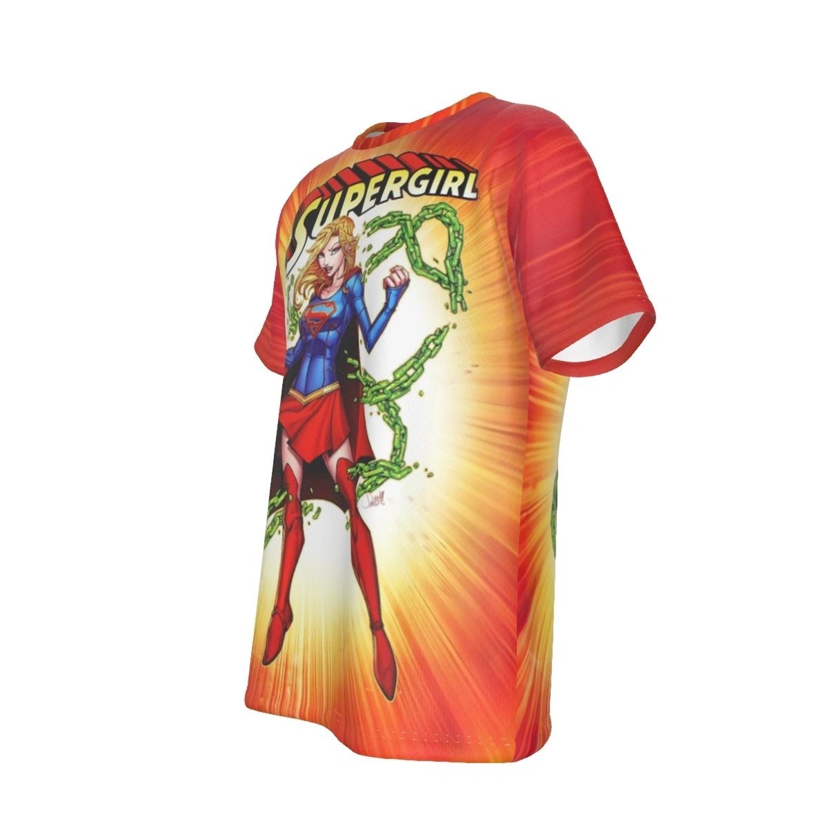 SUPERGIRL UNCHAINED ALL OVER PRINT SHIRT AND TANK