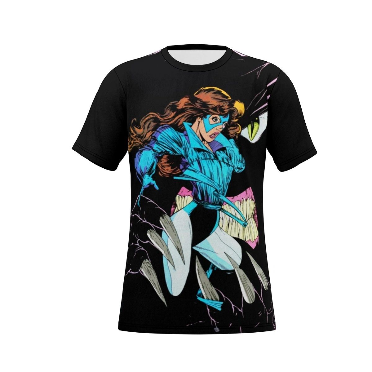 EXCALIBUR SHADOW CAT ALL OVER PRINT SHIRT AND TANK - KITTY PRYDE