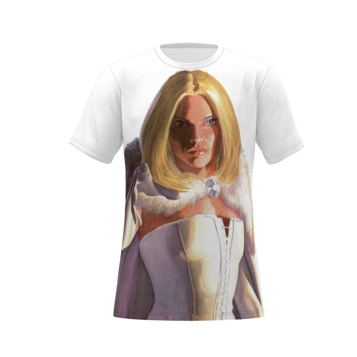 WHITE QUEEN ALEX ROSS ALL OVER PRINT SHIRT AND TANK - EMMA FROST