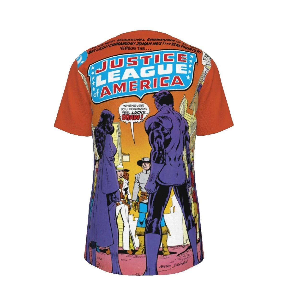 JLA 198 ALL OVER PRINT SHIRT AND TANK -JONAH HEX CINNAMON