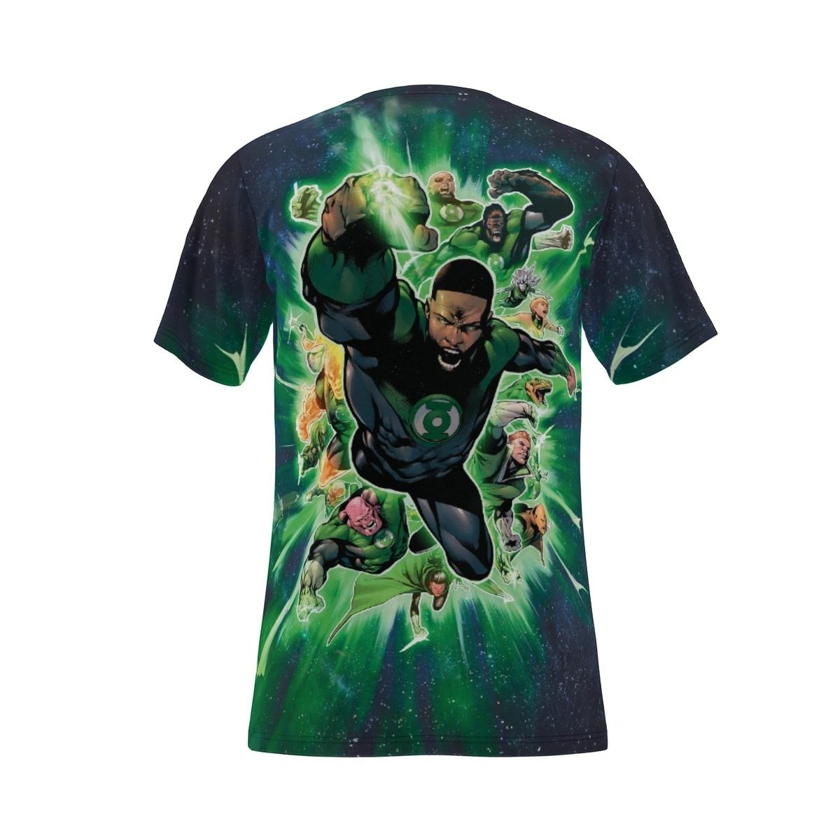 JOHN STEWART & GREEN LANTERN CORPS ALL OVER PRINT SHIRT AND TANK