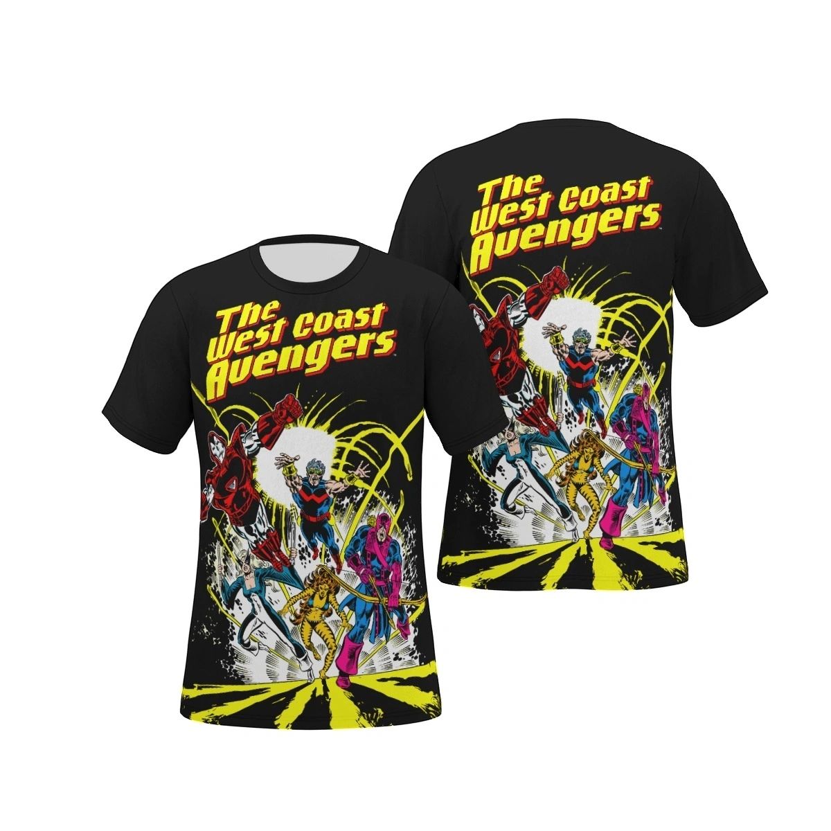WEST COAST AVENGERS 1 V2 ALL OVER PRINT TSHIRT OR TANK