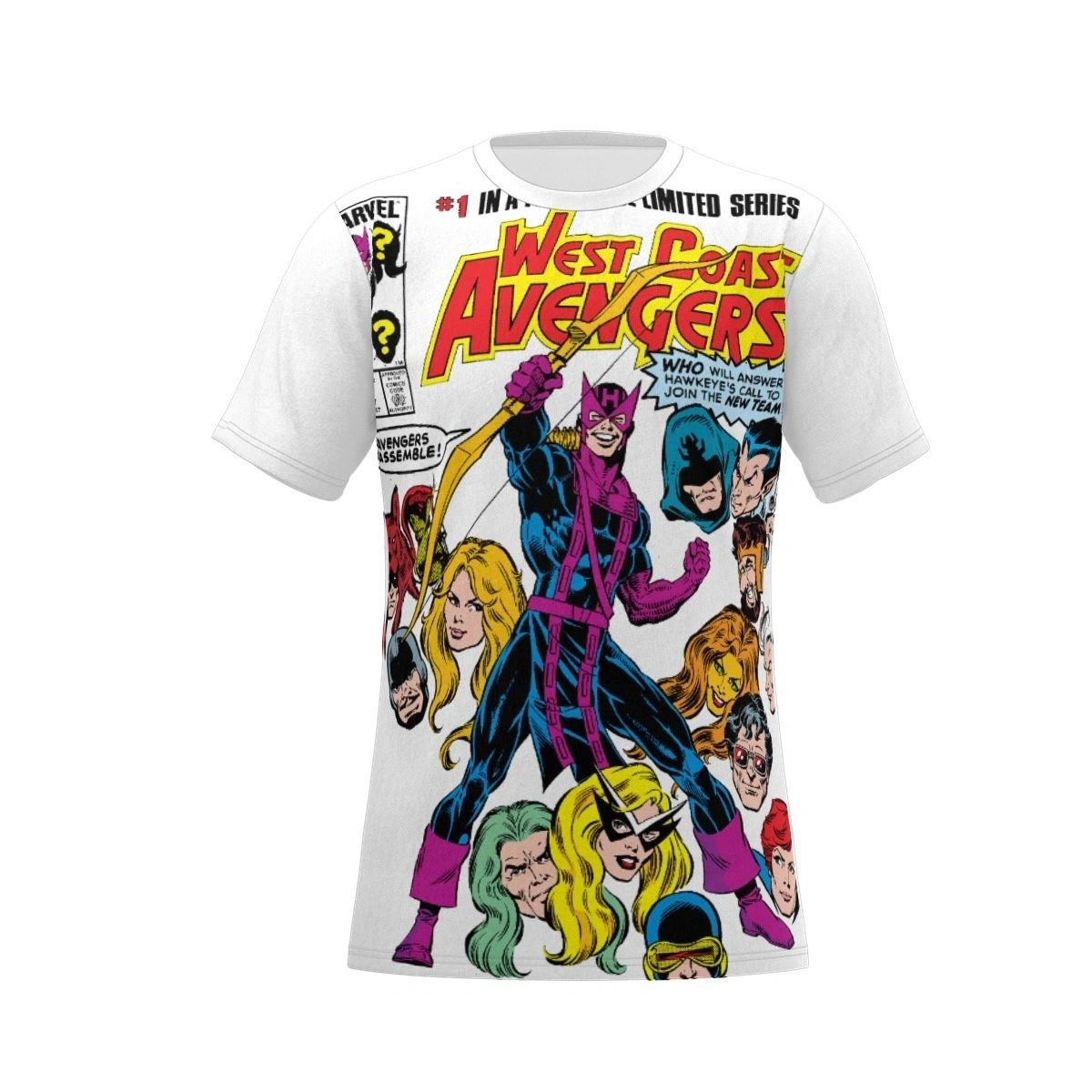 WEST COAST AVENGERS 1 ALL OVER PRINT TSHIRT OR TANK