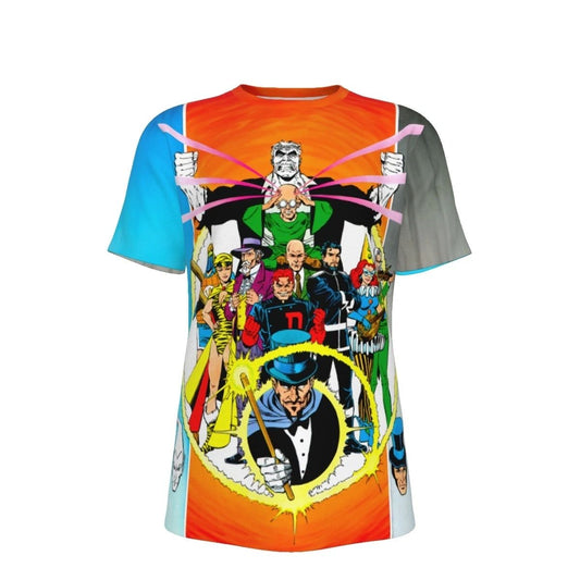 INJUSTICE SOCIETY PINUP ALL OVER PRINT SHIRT AND TANK