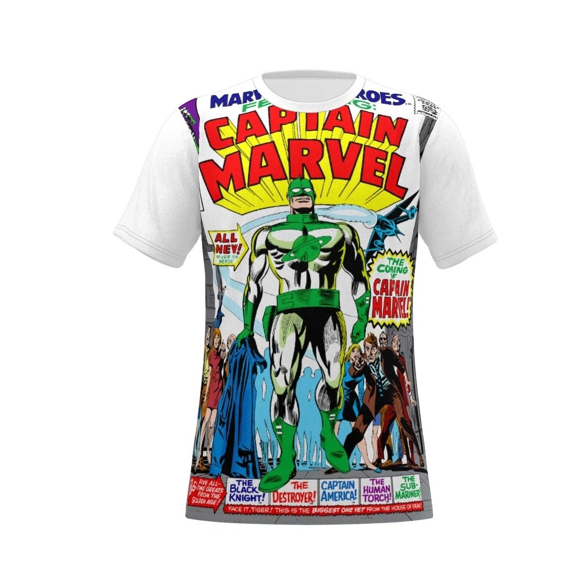 MARVEL SUPER HEROES 12 ALL OVER PRINT SHIRT & TANK - CAPTAIN MARVELL